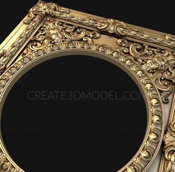 Round frame (RK_0263) 3D model for CNC machine